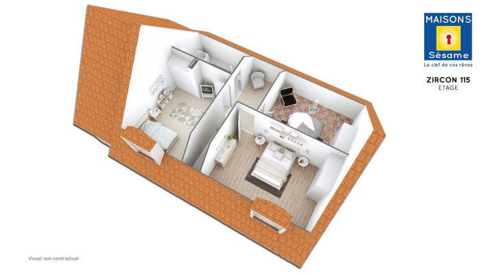 Vente terrain + maison FOLLAINVILLE DENNEMONT Yvelines