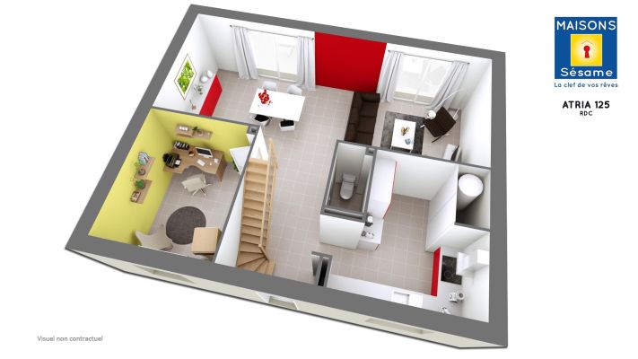 Vente terrain + maison Puiseux-en-France Val-d'Oise