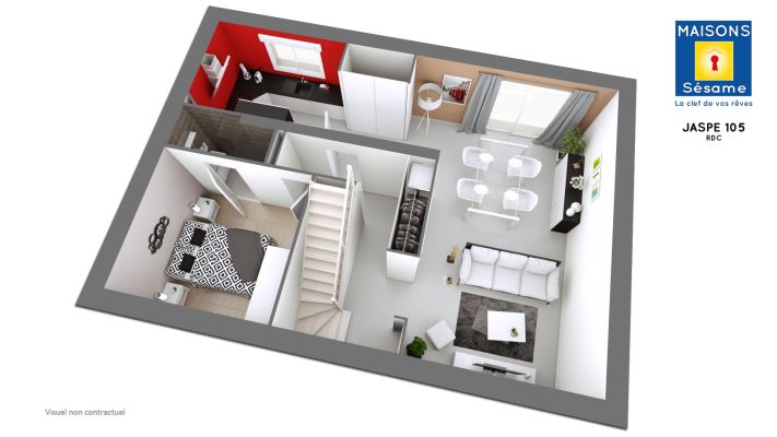 Vente terrain + maison noisy sur oise Val-d'Oise