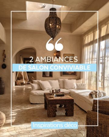 ✨ Inspiration déco

2 ambiances de salons conviviaux et accueillants, parfaits pour partager des moments chaleureux en famille ou entre amis...
