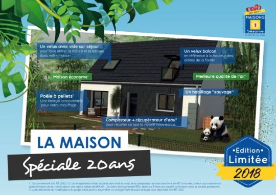 Maisons s&eacute;same, constructeur engag&eacute; aupr&egrave;s du zoo de Beauval