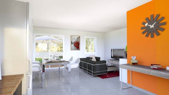 Vue int&eacute;rieure de la maison ATRIA