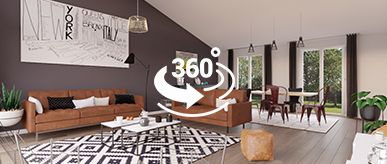 Visite virtuelle du mod&egrave;le de maison individuelle QUARTZ en Ile de France par Maisons S&eacute;same