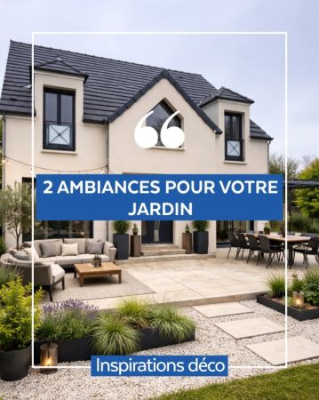✨ Inspiration déco
2 ambiances de jardin, pour créer un extérieur à votre image et profiter pleinement de chaque moment dehors 🌿

#MaisonIndividuelle...